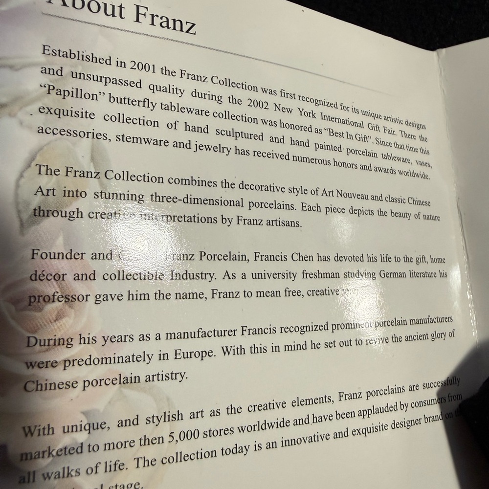 Franz White and Silver Calla Lily Earrings NWOT - Picture 6 of 8